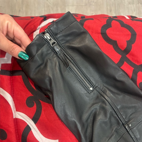 Nasty Gal Black Leather Outerwear - Picture 6 of 7